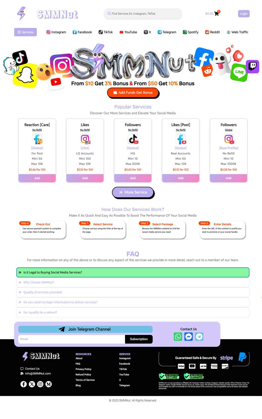 SMMNut - Social Media Growth Services