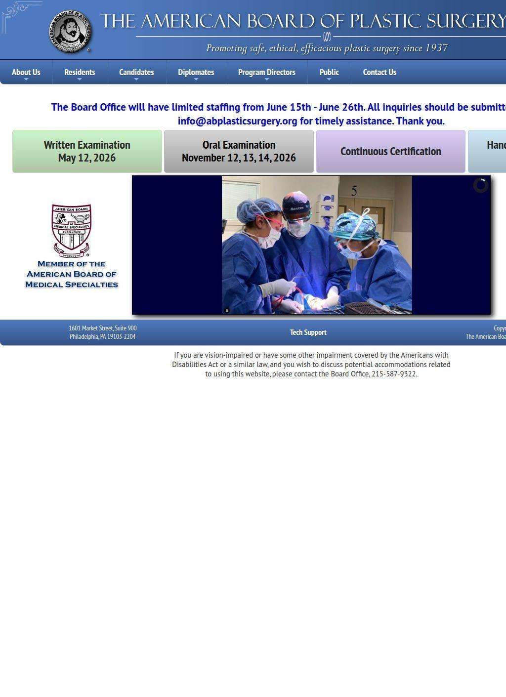 American Board of Plastic Surgery