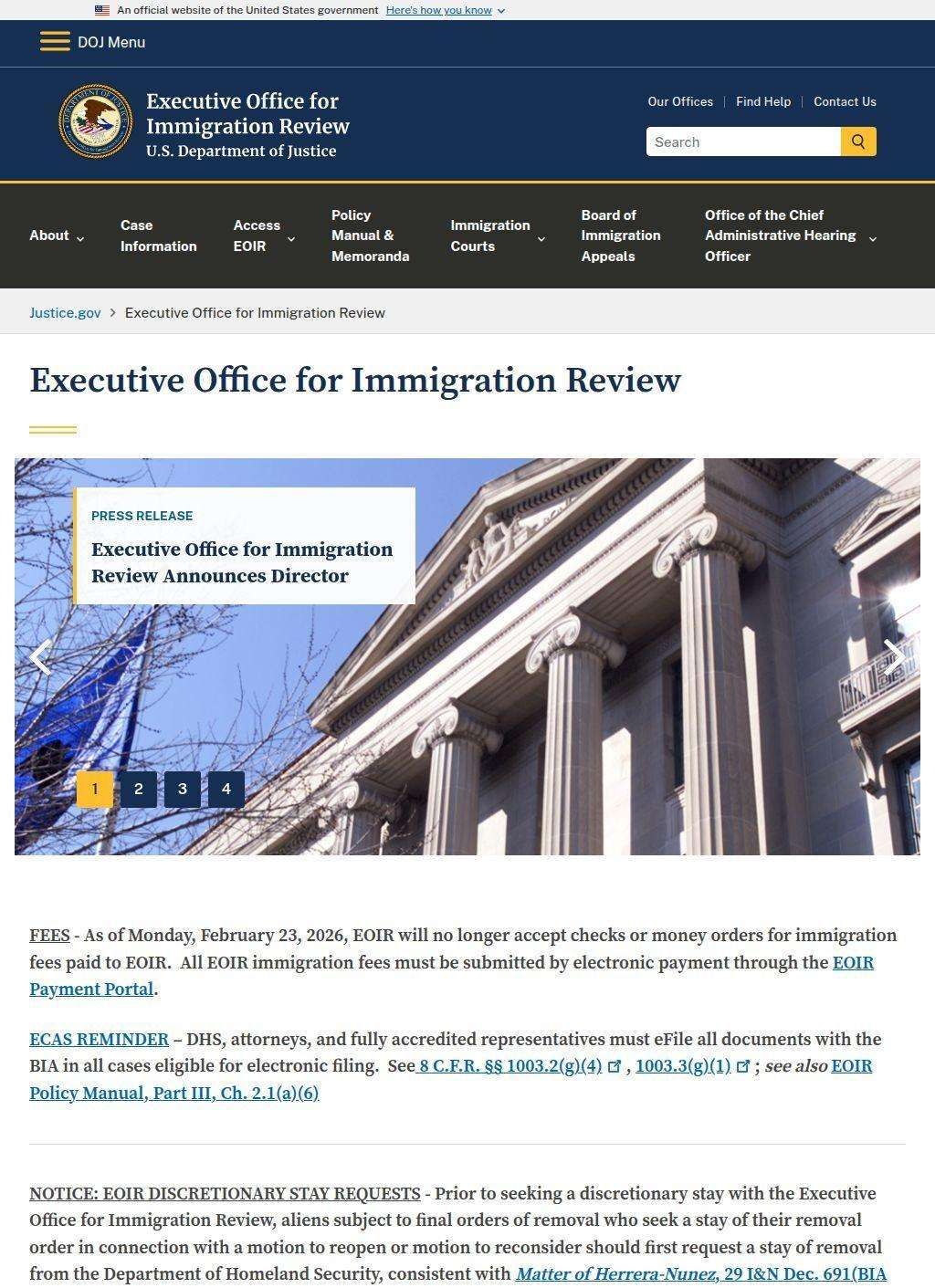 Executive Office for Immigration Review