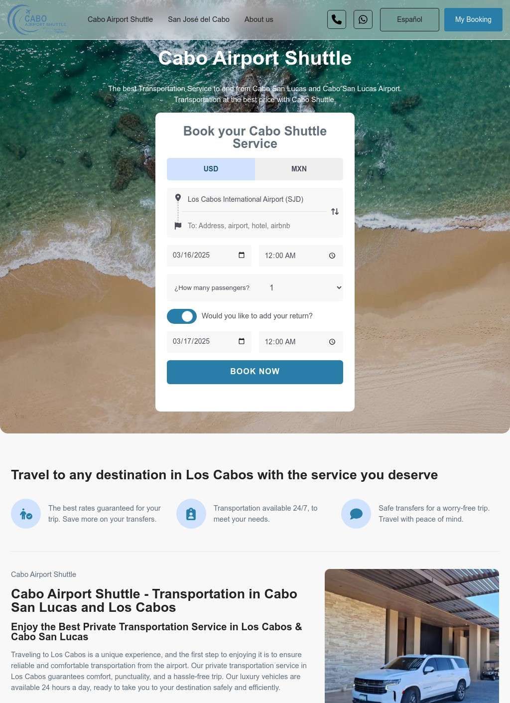 Cabo San Lucas Airport Shuttle